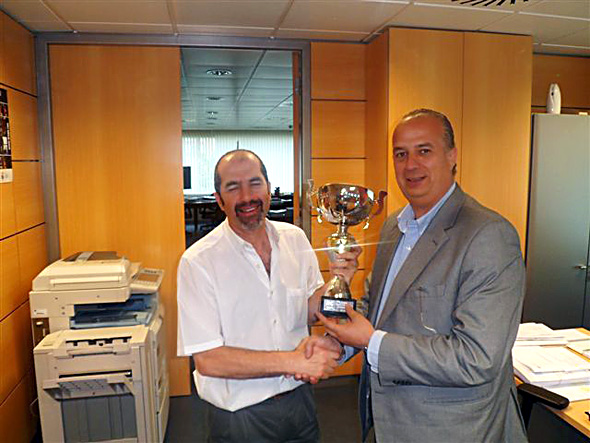 El equipo de Fútbo Sala de Loterías y Apuestas del Estado, gana el XIV Campeonato R.C. Inter Empresas.