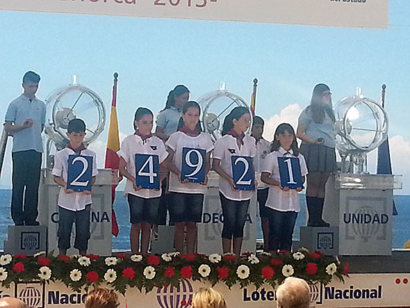 SORTEO DE LA LOTERÍA NACIONAL EN CIUTADELLA (MENORCA)