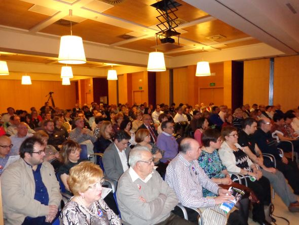 La Presidenta de Loterías infunde ilusión en la Asamblea de Receptores Mixtos de Pontevedra.