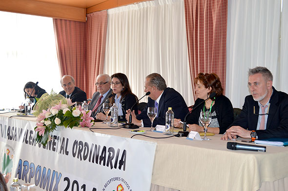 La Presidenta de Loterías infunde ilusión en la Asamblea de Receptores Mixtos de Pontevedra.