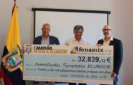 FENAMIX ENTREGA A ECUADOR CASI 33.000 € RECAUDADOS DURANTE LA CAMPAÑA SOLIDARIA QUE ACTIVÓ EN LOS MESES DE ABRIL Y MAYO