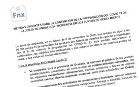 MEDIDAS URGENTES PARA LA CONTENCIÓN DE LA PROPAGACIÓN DEL COVID-19 DE LA JUNTA DE ANDALUCÍA. INCIDENCIA EN LOS PUNTOS DE VENTA MIXTOS