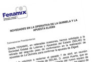 NOVEDADES EN LA OPERATIVA DE LA QUINIELA Y LA APUESTA ELIGE8