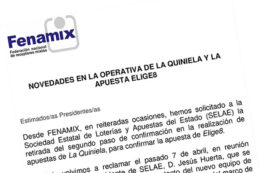 NOVEDADES EN LA OPERATIVA DE LA QUINIELA Y LA APUESTA ELIGE8