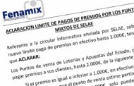 LÍMITE DE PAGOS DE PREMIOS Y VALIDACIONES DE APUESTAS