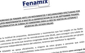COMUNICADO DE FENAMIX