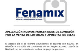 Aplicación de los nuevos porcentajes de comisión
