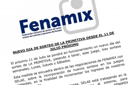 NUEVO DIA DE SORTEO DE LA PRIMITIVA DESDE EL 11 DE JULIO PRÓXIMO