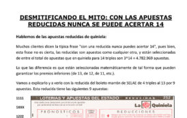 DESMITIFICANDO LAS REDUCCIONES AL 13