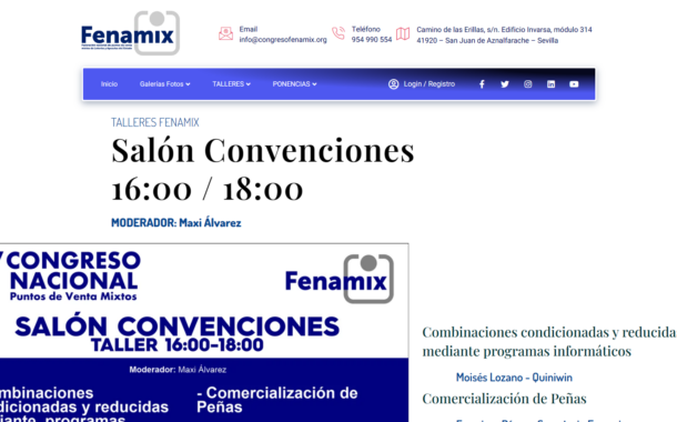 Acceso a los talleres del V Congreso Fenamix