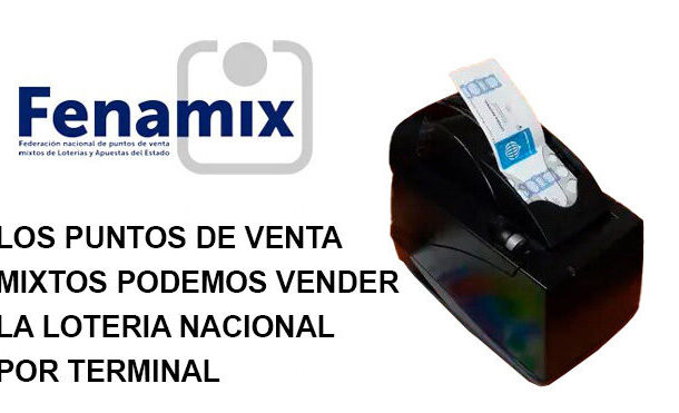 LOS PUNTOS DE VENTA MIXTOS PODEMOS VENDER LA LOTERIA NACIONAL POR TERMINAL