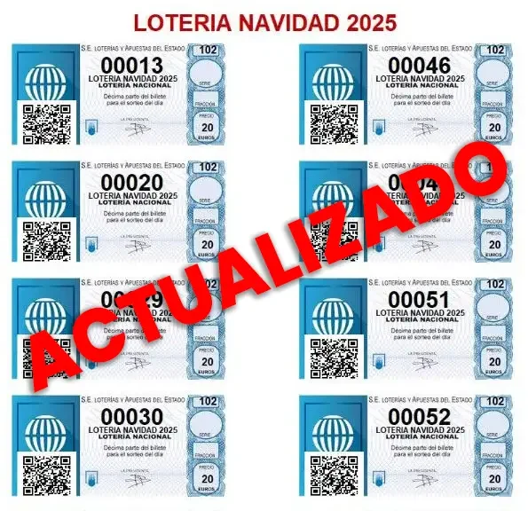 Listado Lotería Navidad 2025 QR