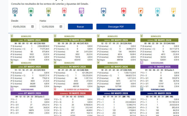 Un nuevo servicio exclusivo para socios: consulta e imprime los resultados de loterías desde Gecomix.com