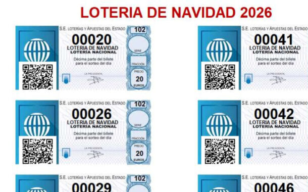 Listado de resguardos y terminaciones Lotería de Navidad 2026